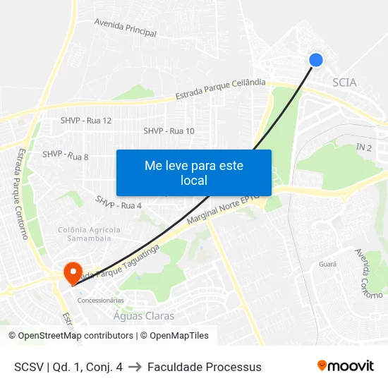 SCSV | Qd. 1, Conj. 4 to Faculdade Processus map