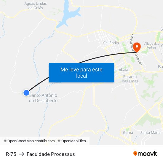 R-75 to Faculdade Processus map