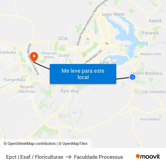 Epct | Esaf / Floriculturas to Faculdade Processus map