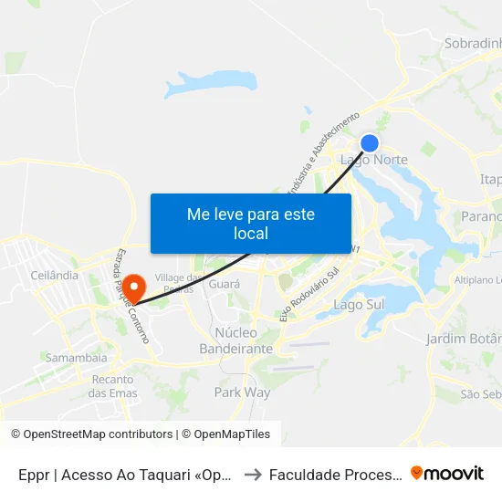 Eppr | Acesso Ao Taquari «Oposto» to Faculdade Processus map
