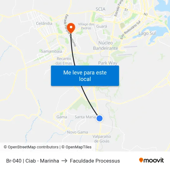 Br-040 | Ciab - Marinha to Faculdade Processus map