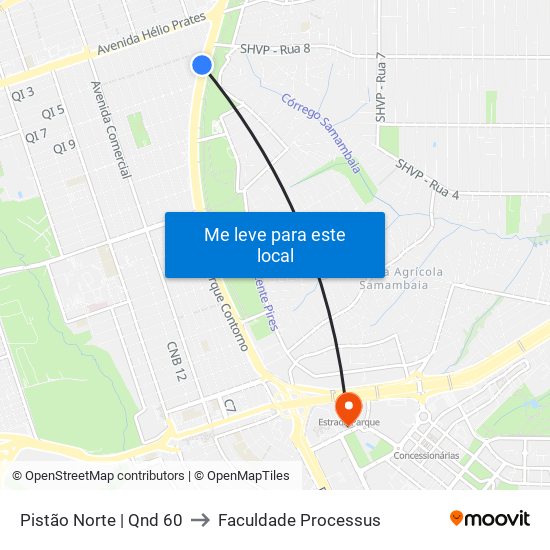 Pistão Norte | Qnd 60 to Faculdade Processus map