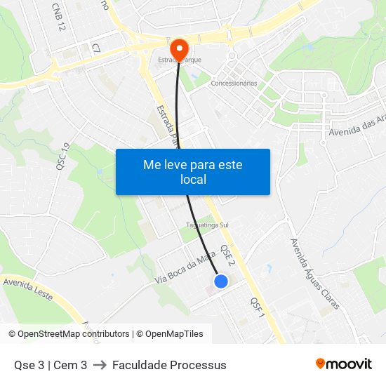 Qse 3 | Cem 3 to Faculdade Processus map