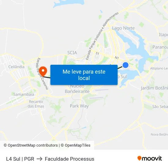 L4 Sul | PGR to Faculdade Processus map