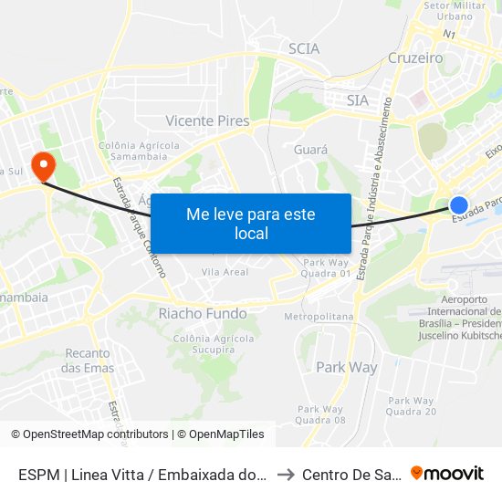 Sps | Linea Vitta to Centro De Saúde map