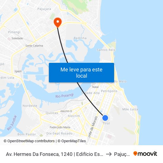 Av. Hermes Da Fonseca, 1240 | Edifício Esmeralda to Pajuçara map