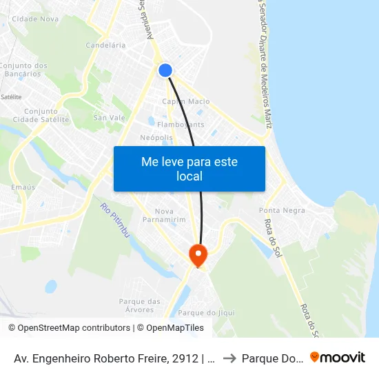 Av. Engenheiro Roberto Freire, 2912 | Ferreira Costa to Parque Do Jiqui map