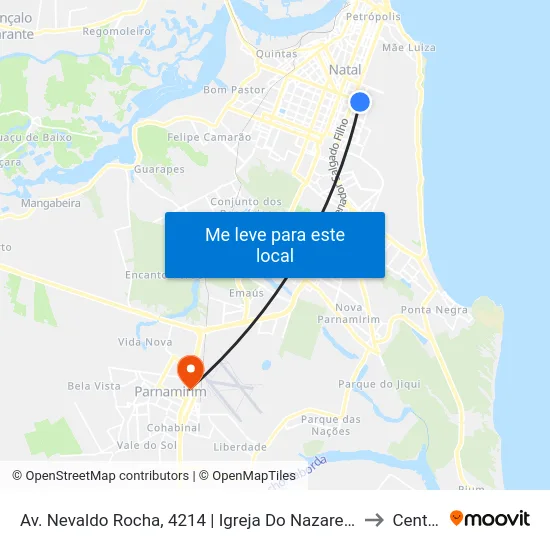 Av. Nevaldo Rocha, 4214 | Igreja Do Nazareno to Centro map