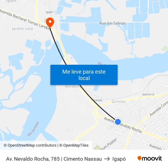 Av. Nevaldo Rocha, 785 | Cimento Nassau to Igapó map