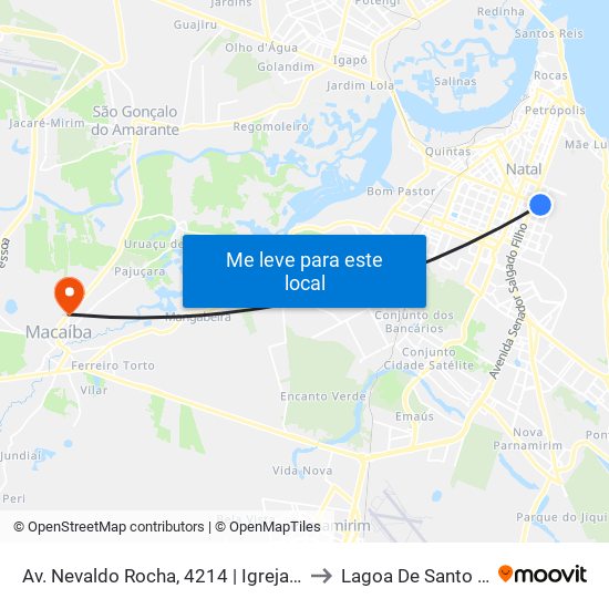 Av. Nevaldo Rocha, 4214 | Igreja Do Nazareno to Lagoa De Santo Antônio map