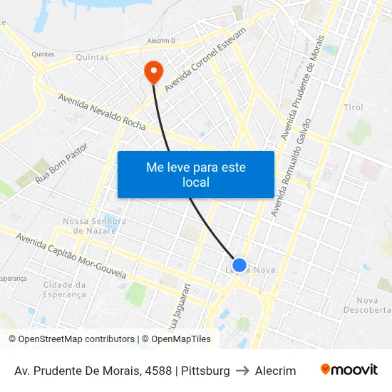 Av. Prudente De Morais, 4588 | Pittsburg to Alecrim map