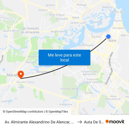 Av. Almirante Alexandrino De Alencar, 493 | Atlântico to Auta De Souza map