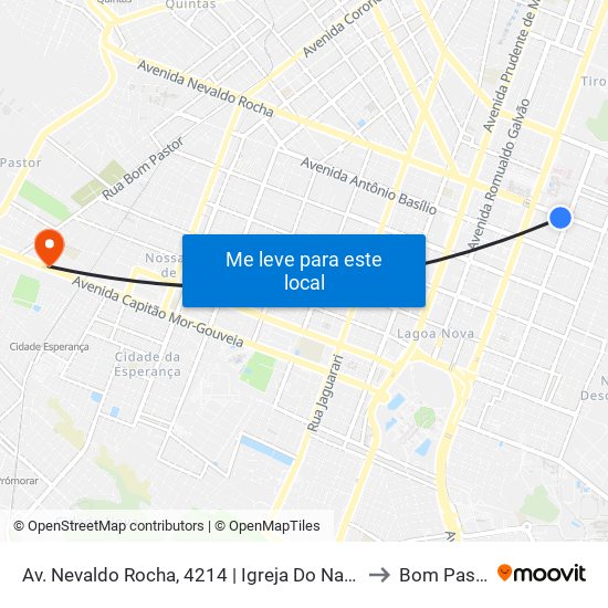 Av. Nevaldo Rocha, 4214 | Igreja Do Nazareno to Bom Pastor map