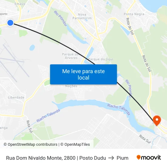 Rua Dom Nivaldo Monte, 2800 | Posto Dudu to Pium map