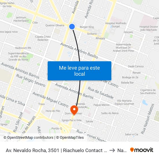 Av. Nevaldo Rocha, 3501 | Riachuelo Contact Center to Natal map