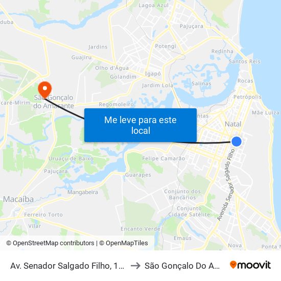 Av. Senador Salgado Filho, 1611 | Unp to São Gonçalo Do Amarante map