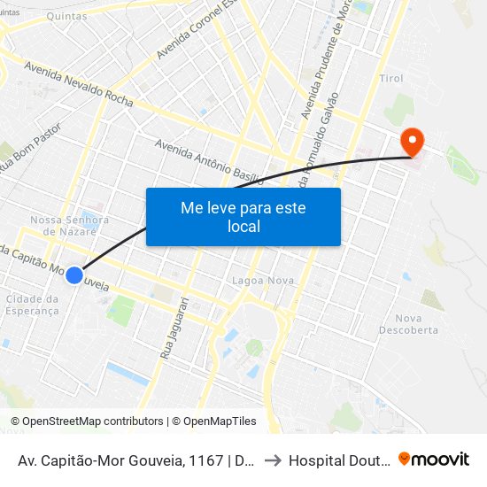 Av. Capitão-Mor Gouveia, 1167 | Delegacia Geral Da Polícia Civil - Degepol to Hospital Doutor João Machado map