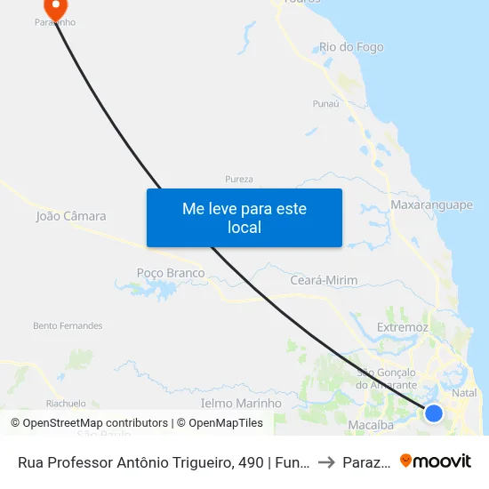 Rua Professor Antônio Trigueiro, 490 | Fundação Bradesco to Parazinho map