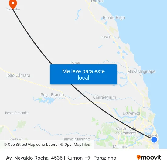 Av. Nevaldo Rocha, 4536 | Kumon to Parazinho map
