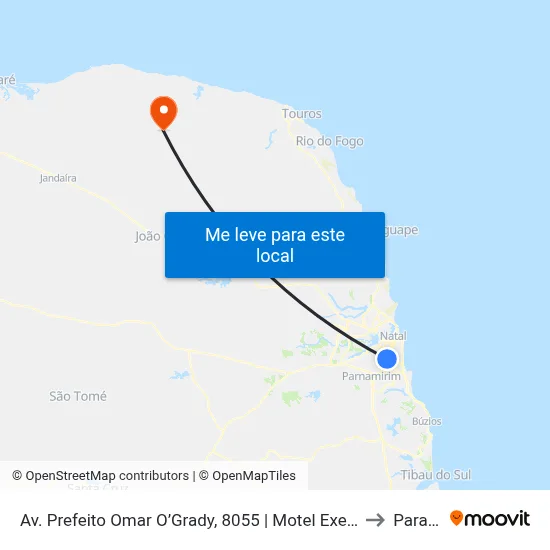 Av. Prefeito Omar O’Grady, 8055 | Motel Executivo / Parque Da Cidade to Parazinho map