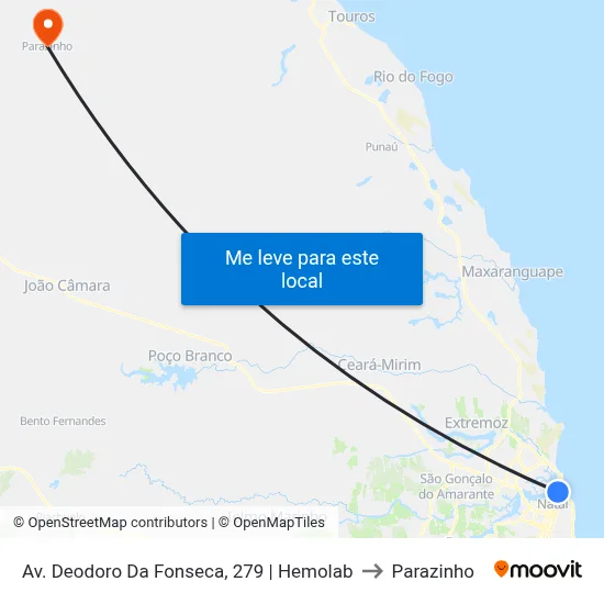 Av. Deodoro Da Fonseca, 279 | Hemolab to Parazinho map