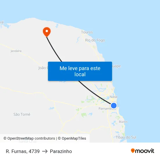 R. Furnas, 4739 to Parazinho map