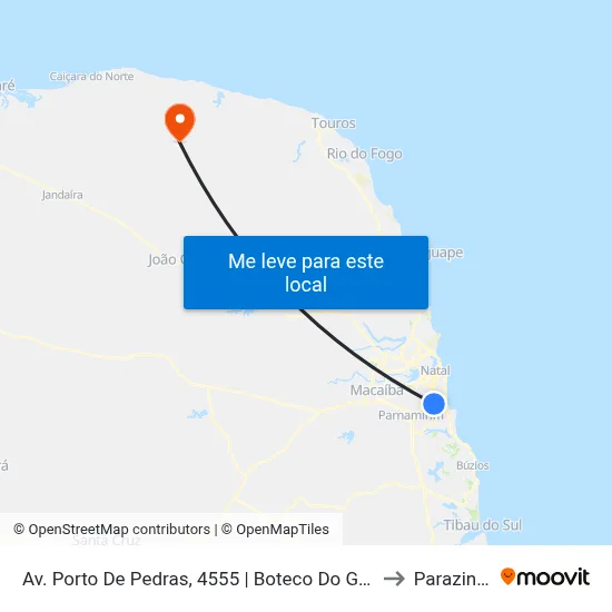 Av. Porto De Pedras, 4555 | Boteco Do Gordin to Parazinho map