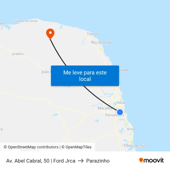 Av. Abel Cabral, 50 | Ford Jrca to Parazinho map
