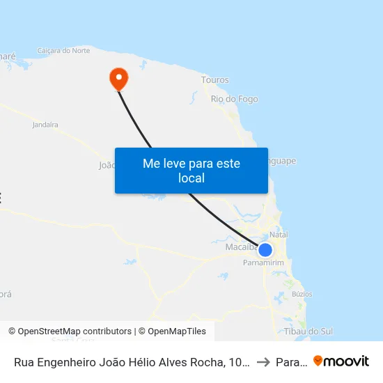 Rua Engenheiro João Hélio Alves Rocha, 1000 | Expansivo Colégio E Curso to Parazinho map