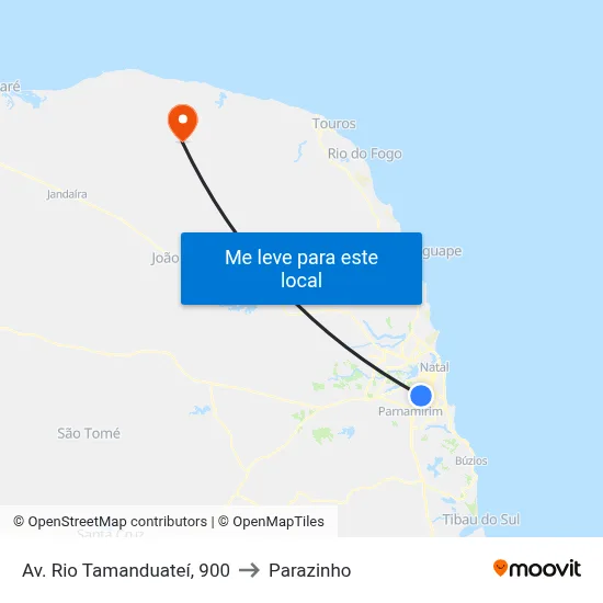 Av. Rio Tamanduateí, 900 to Parazinho map