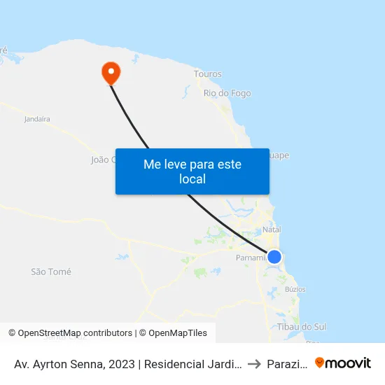 Av. Ayrton Senna, 2023 | Residencial Jardim Itamaraty to Parazinho map