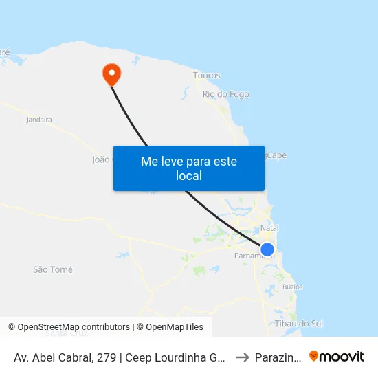 Av. Abel Cabral, 279 | Ceep Lourdinha Guerra to Parazinho map