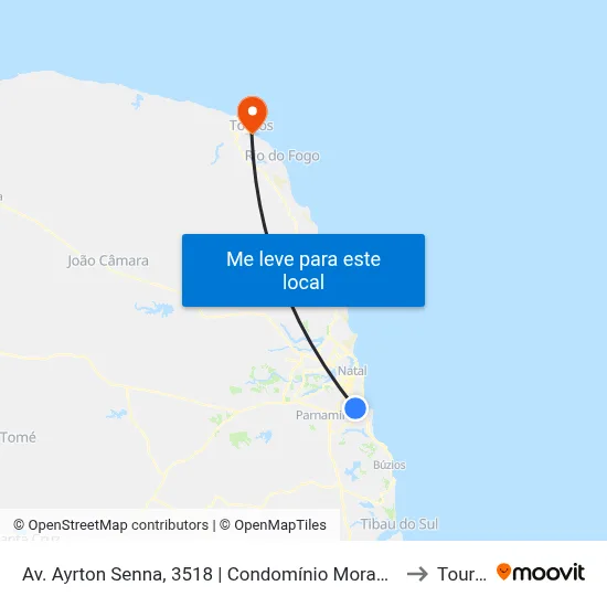 Av. Ayrton Senna, 3518 | Condomínio Morada Nobre to Touros map