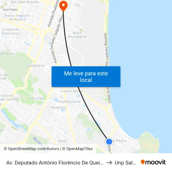 Av. Deputado Antônio Florêncio De Queiroz, 2495 | Condomínio Sports Park to Unp Salgado Filho map