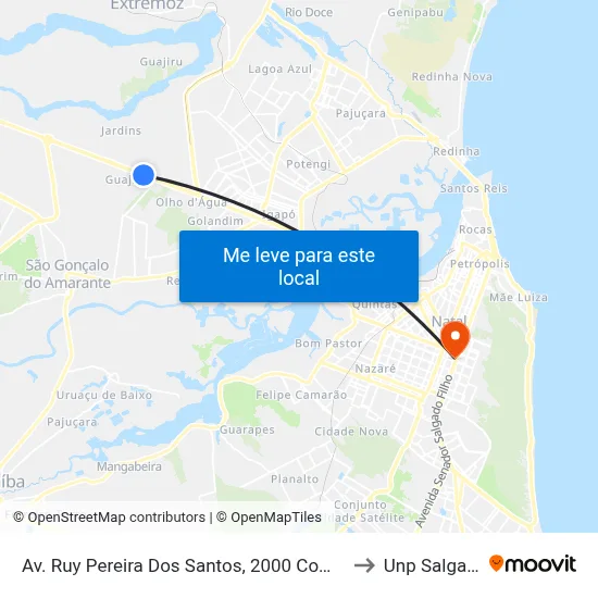 Av. Ruy Pereira Dos Santos, 2000 Com Av. Cidade Das Rosas to Unp Salgado Filho map