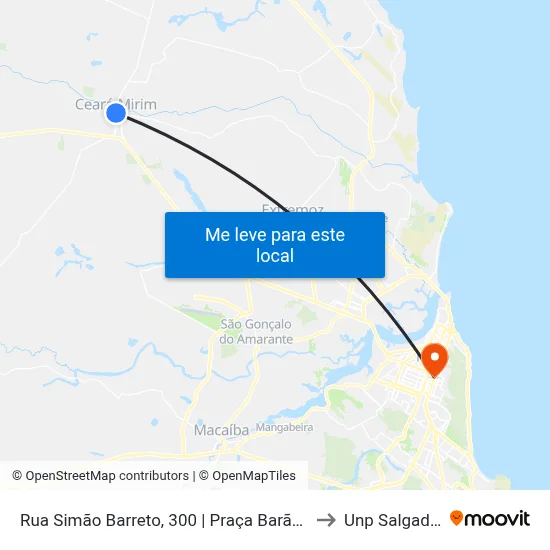 Rua Simão Barreto, 300 | Praça Barão De Ceará-Mirim to Unp Salgado Filho map