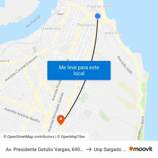 Av. Presidente Getúlio Vargas, 690 | Tce-Rn to Unp Salgado Filho map
