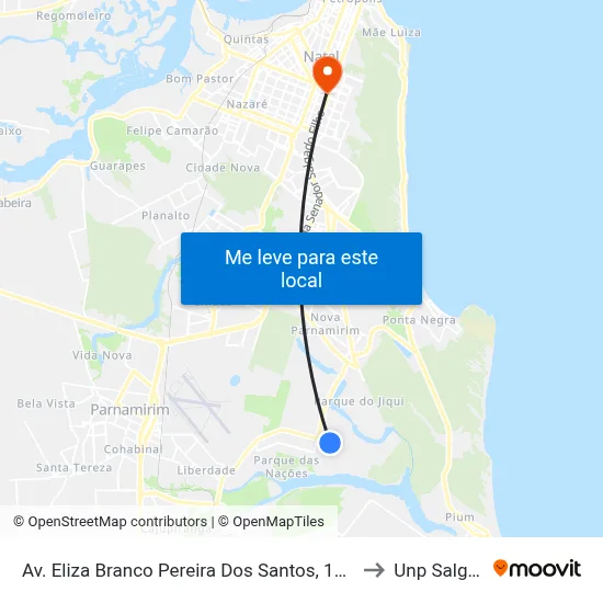Av. Eliza Branco Pereira Dos Santos, 100 | Esplanada Dos Jardins 1 to Unp Salgado Filho map
