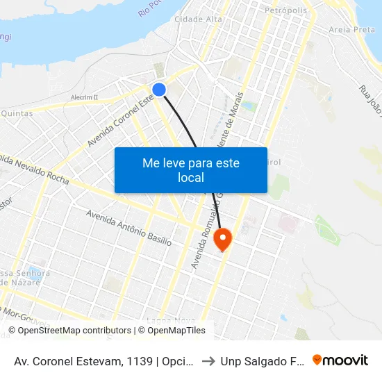 Av. Coronel Estevam, 1139 | Opcionais to Unp Salgado Filho map