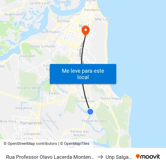 Rua Professor Olavo Lacerda Montenegro, 11 | Canto Tem to Unp Salgado Filho map