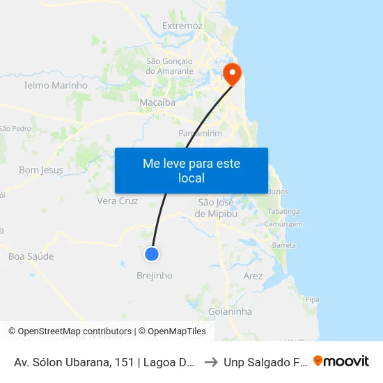 Av. Sólon Ubarana, 151 | Lagoa Do Mato to Unp Salgado Filho map