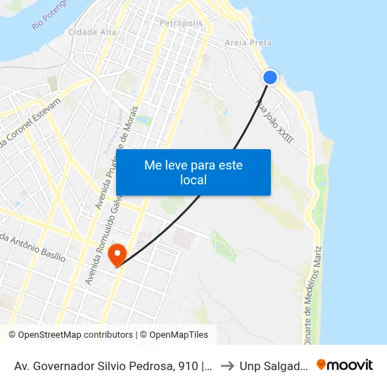 Av. Governador Silvio Pedrosa, 910 | Relógio Do Sol to Unp Salgado Filho map