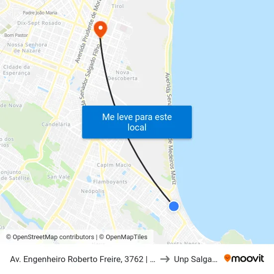 Av. Engenheiro Roberto Freire, 3762 | O Peixe Restaurante to Unp Salgado Filho map