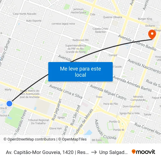 Av. Capitão-Mor Gouveia, 1420 | Residencial Smile to Unp Salgado Filho map