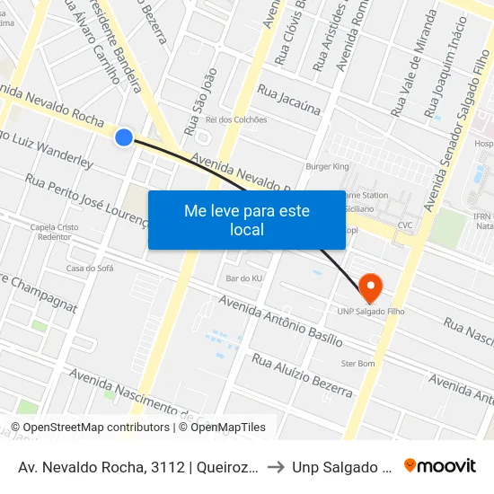 Av. Nevaldo Rocha, 3112 | Queiroz Oliveira to Unp Salgado Filho map