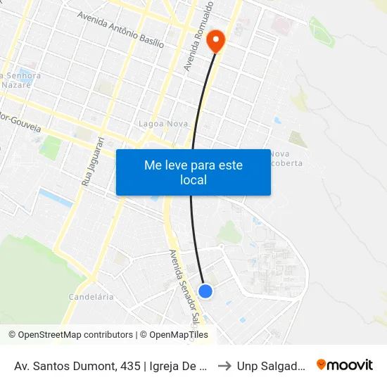 Av. Santos Dumont, 435 | Igreja De Santo Afonso to Unp Salgado Filho map