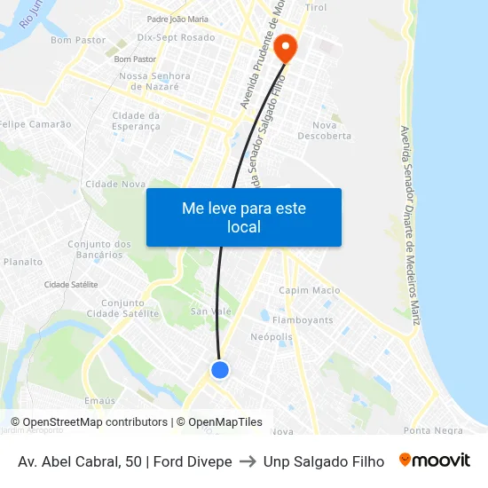 Av. Abel Cabral, 50 | Ford Jrca to Unp Salgado Filho map