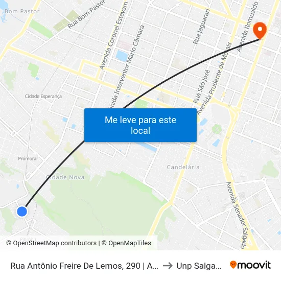 Rua Antônio Freire De Lemos, 290 | Arena Society Dore to Unp Salgado Filho map