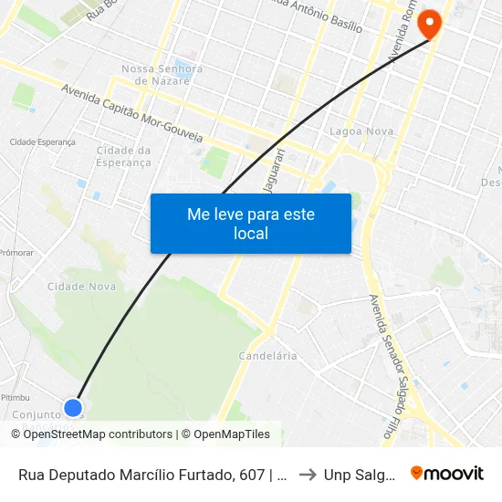 Rua Deputado Marcílio Furtado, 607 | Acesso Ao Ceep Pitimbu to Unp Salgado Filho map