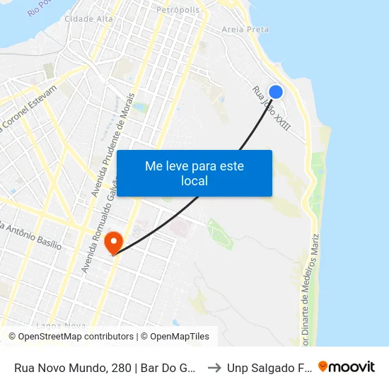 Rua Novo Mundo, 280 | Bar Do Gonzaga to Unp Salgado Filho map